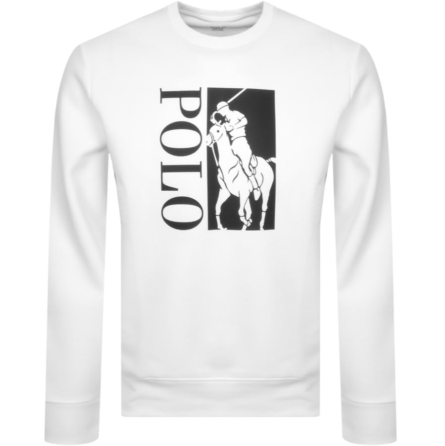 Alternative Image for ProductRalph Lauren Crew Neck Sweatshirt White1
